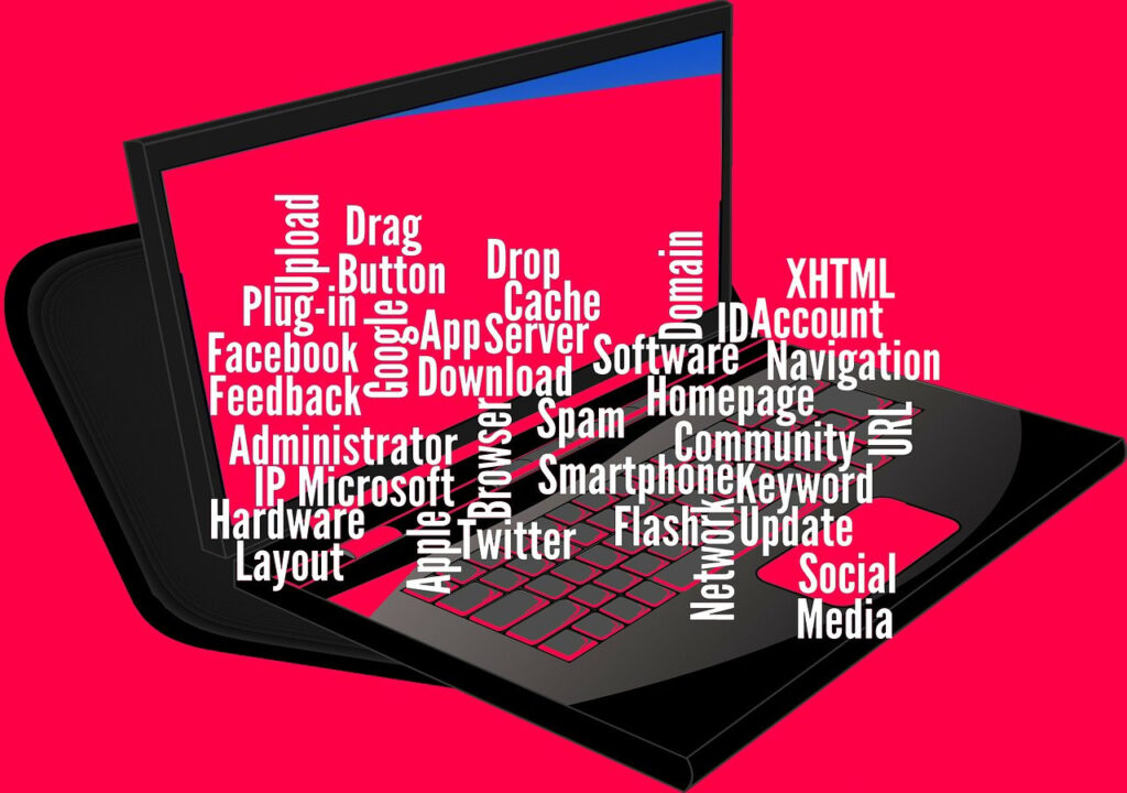 laptop, notebook, account, administrator, drag and drop, feedback, google, facebook, twitter, hardware, apple, microsoft, social media, network, plugin, tiktok, server, download